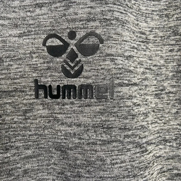 Hummel Mens Classic BEE PHI Gray Grey Black Jacket Track Top Size L Large Zip - Picture 4 of 13